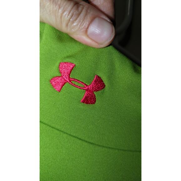 Under Armour Women's ColdGear Fitted Mock Neck Long Sleeve Green Size X Large - Picture 3 of 5